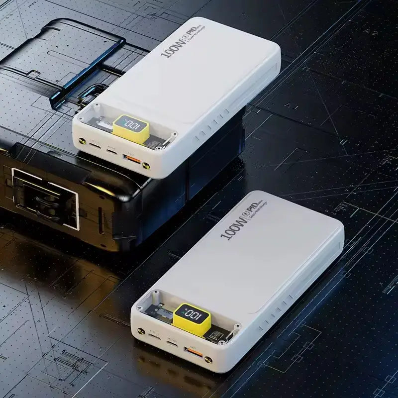 10000mAh Powerbank ⚡ 100W Super Fast Charging – Phones, tablets aur laptops ke liye perfect 📱 Digital Battery Display – show Real-time percentage 🔌 Type-C & Micro Dual Input – Convenient charging 🛡️ Smart Safety Protection – Overcharge