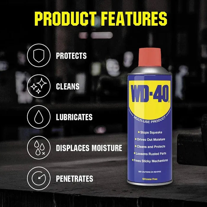WD 40 Spray  Made In UK (Original ) Multi Use / Multipurpose Spray / Anti Rust Spray