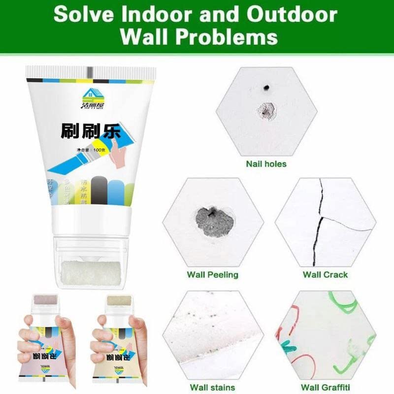 Small Rolling Brush Wall Latex Paint Wall Mending Agent Wall Repair Cream With Scraper Paint Valid Mouldproof Quick-Drying Patch