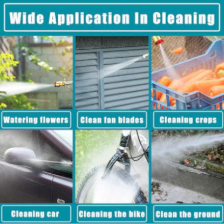 Cordless Lithium-Ion Pressure washer with Double Battery & Charger for cleaning solor, car, bike garden etc