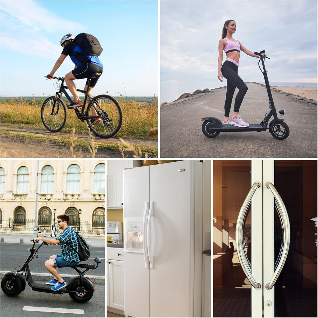 Fingerprint Bike Cable Lock, Dhiedas Bike Lock Heavy Duty Anti Theft, Fingerprint & Bluetooth Lock, Keyless Biometric Cable Lock, Waterproof Etronic Lock for Scooter Bicycle