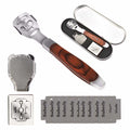 Stainless Steel Pedicure Set Dead Skin Remover Callus Foot Planer w/10pcs Blades