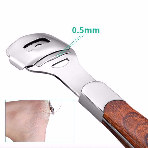 Stainless Steel Pedicure Set Dead Skin Remover Callus Foot Planer w/10pcs Blades