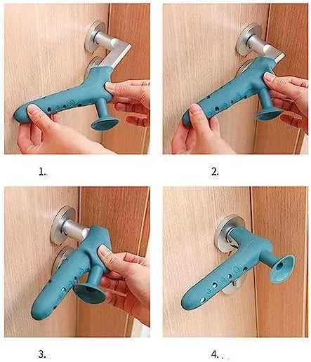 2pcs Gloves Wall Bumper Door Stop Silicone Door Knob Sleeve Silicone Door Handle Bumper Stoppers