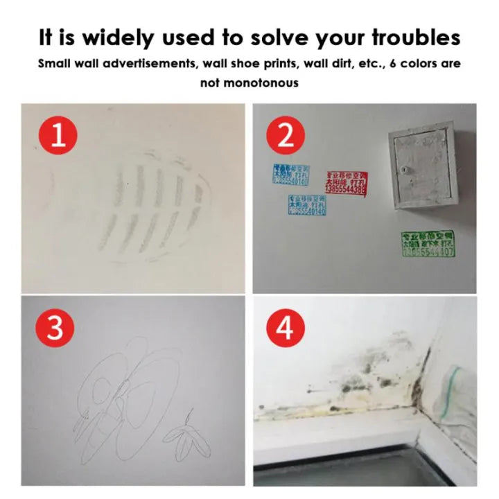 Small Rolling Brush Wall Latex Paint Wall Mending Agent Wall Repair Cream With Scraper Paint Valid Mouldproof Quick-Drying Patch