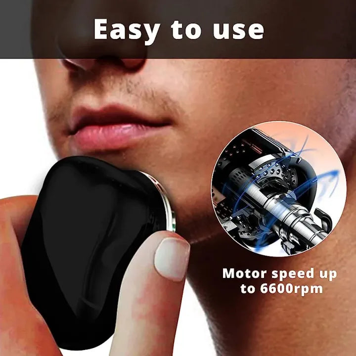Mini-Shaver, Portable Electric Shaver, Mini Electric Razor Shavers for Men, Rechargeable Shaver Easy One-Button Use Suitable for Home,Car,Travel