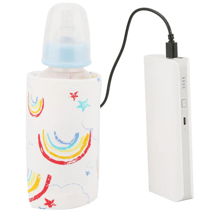 “Portable USB Baby Bottle Warmer | Travel Milk Heating Bag