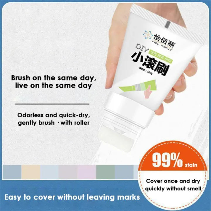 Small Rolling Brush Wall Latex Paint Wall Mending Agent Wall Repair Cream With Scraper Paint Valid Mouldproof Quick-Drying Patch