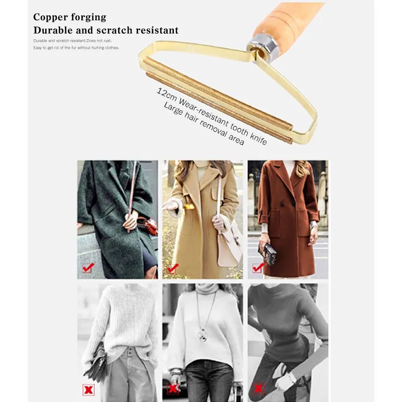 Portable Lint Remover Manual Lint Roller Clothes Brush Tools Clothes Fuzz Fabric Shaver for Woolen Coat Sweater
