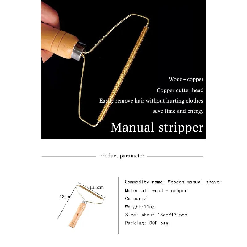 Portable Lint Remover Manual Lint Roller Clothes Brush Tools Clothes Fuzz Fabric Shaver for Woolen Coat Sweater