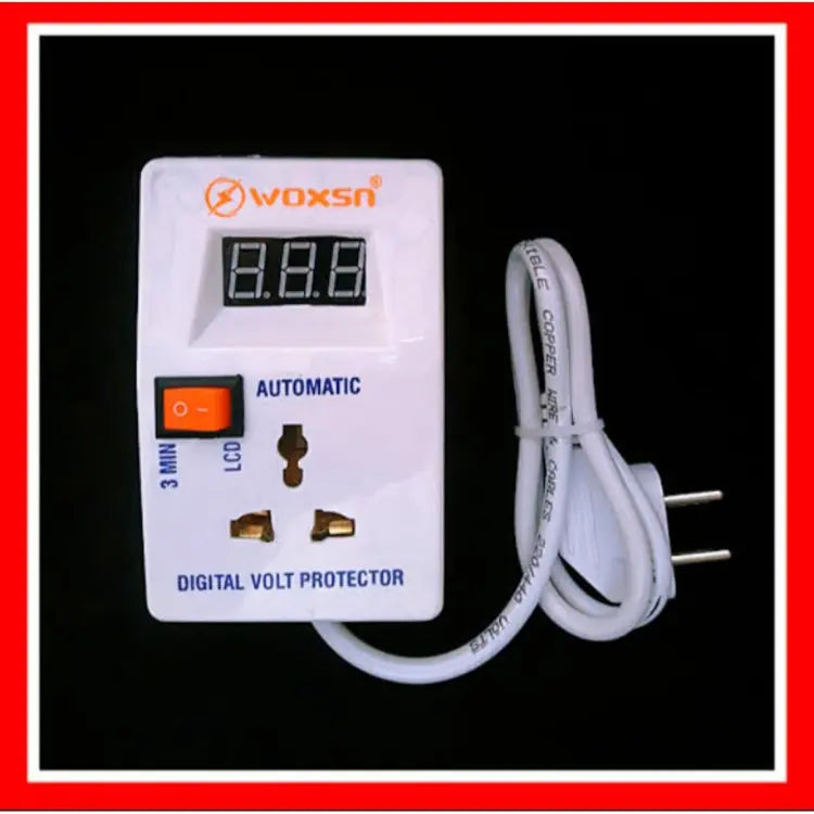 Woxsn Automatic Digital Power Protection Over And Under Voltage Protector Muhafiz Switch In Pakistan