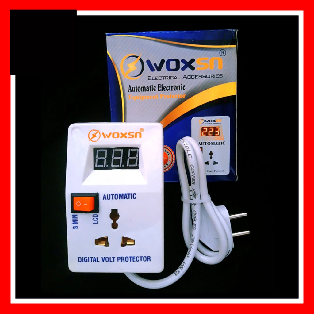 Woxsn Automatic Digital Power Protection Over And Under Voltage Protector Muhafiz Switch In Pakistan